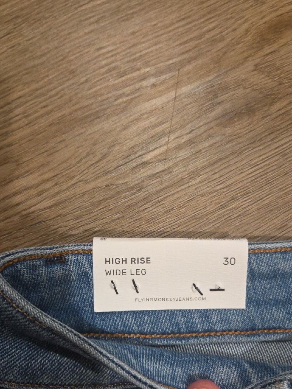 Flying Monkey Wide-Leg Jeans in Medium Blue Wash - Picture 3 of 8